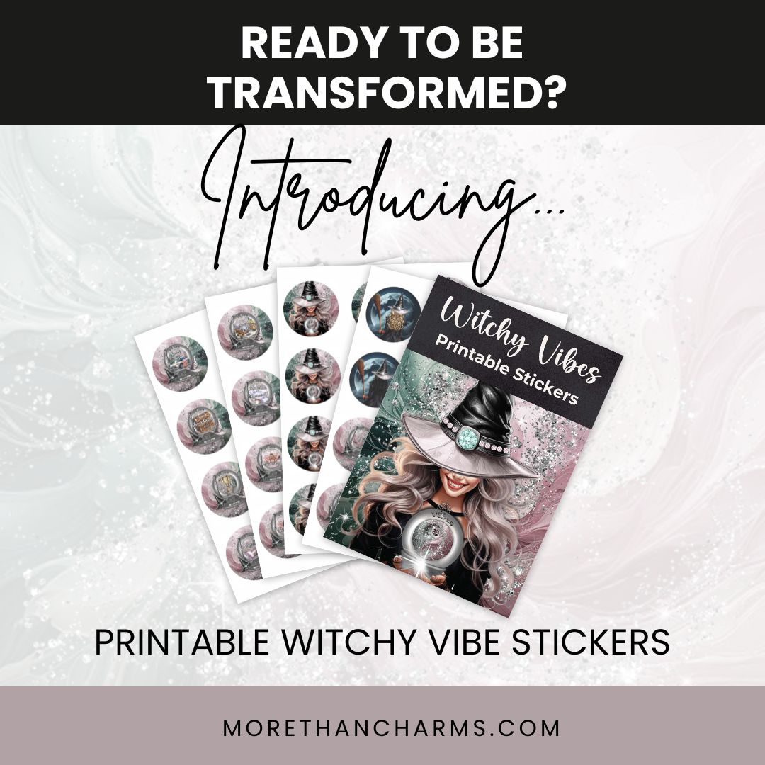 Witchy Vibes Printable Stickers - Printable Stickers: Add Sparkle to Your World! Bring enchantment to your creative projects with Witchy Vibes Printable Stickers! Straight from the Universe, this mystical collection is here to transform your world into a