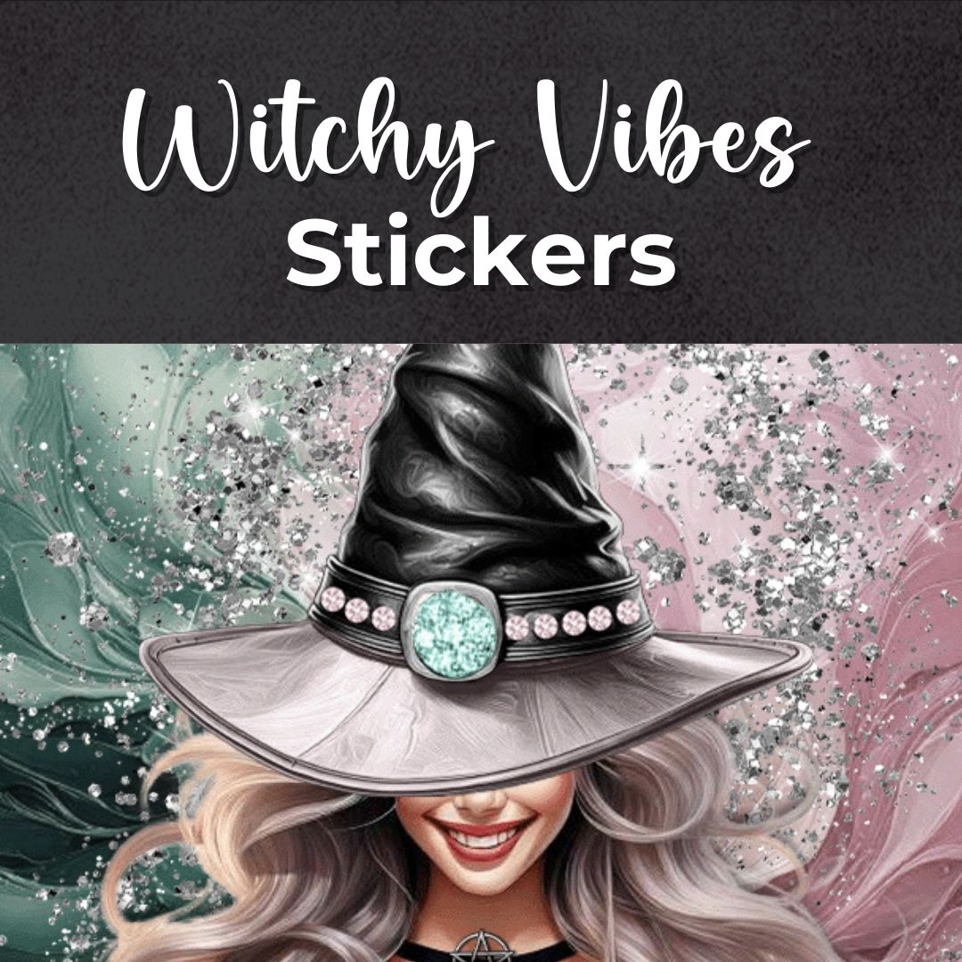 Witchy Vibes Printable Stickers - Printable Stickers: Add Sparkle to Your World! Bring enchantment to your creative projects with Witchy Vibes Printable Stickers! Straight from the Universe, this mystical collection is here to transform your world into a
