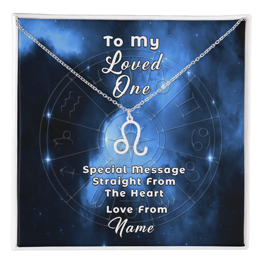 Zodiac Necklace with Custom-Designed Message Card ShineOn Fulfillment