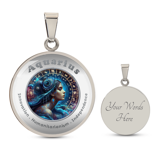 Aquarius - Charm Necklace ShineOn Fulfillment