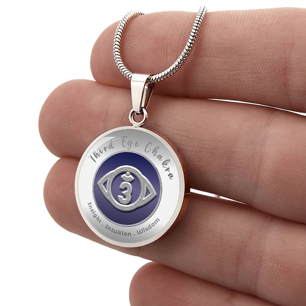 Third Eye Chakra - Intuition Insight Wisdom - Affirmation Necklace - More Than CharmsMore Than Charms