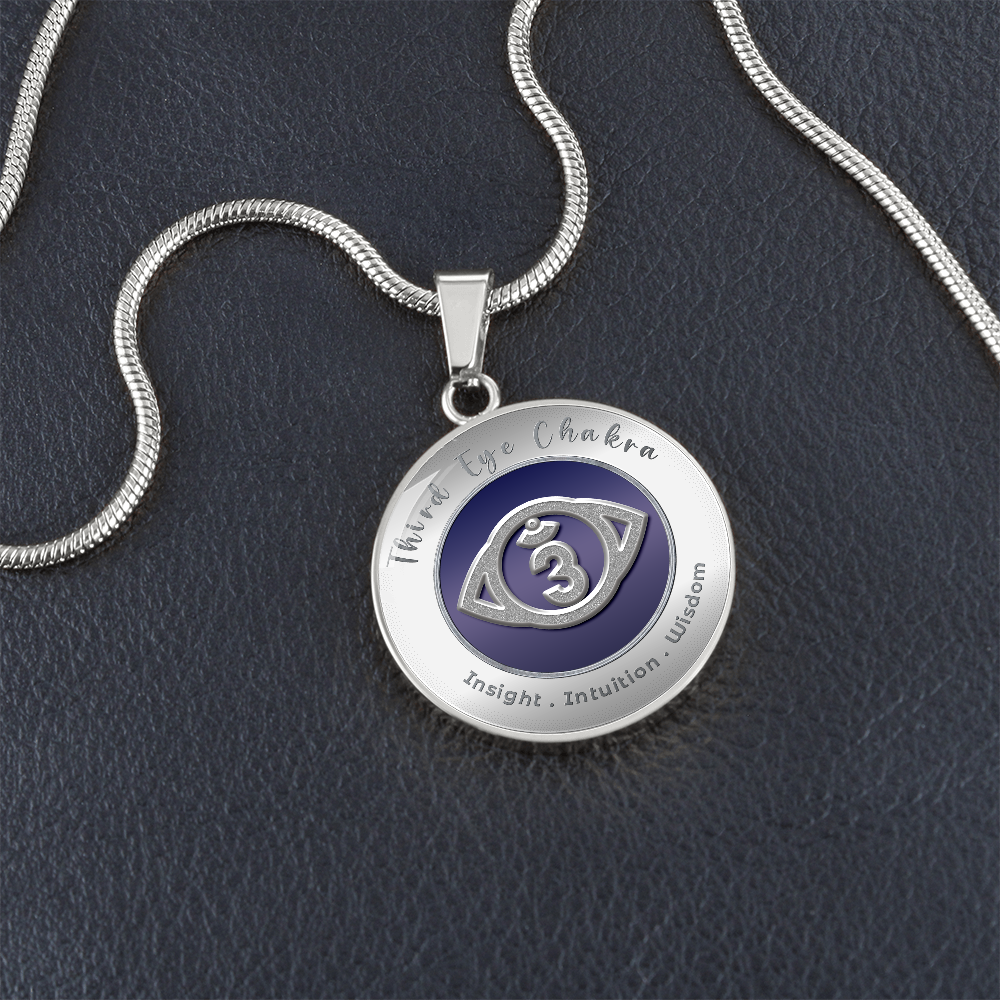 Third Eye Chakra - Intuition Insight Wisdom - Affirmation Necklace - More Than CharmsMore Than Charms