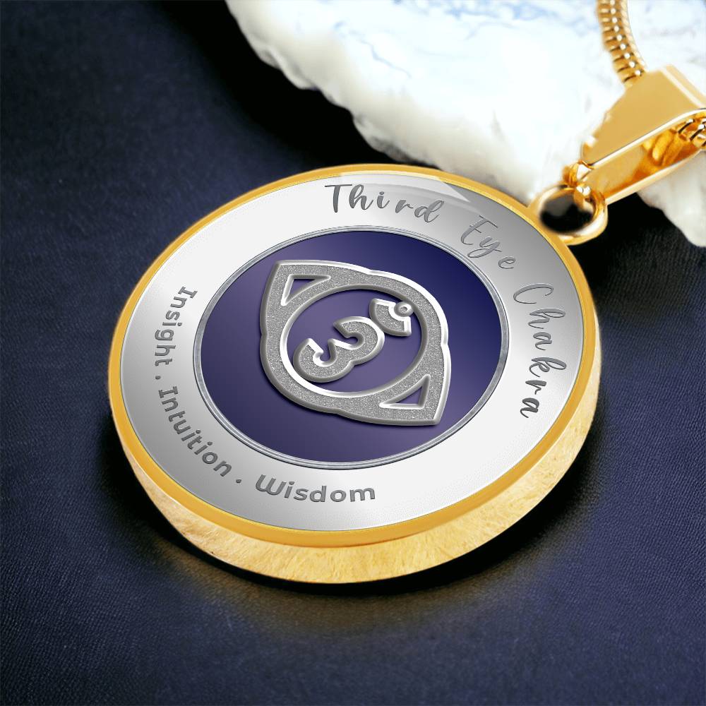 Third Eye Chakra - Intuition Insight Wisdom - Affirmation Necklace - More Than CharmsMore Than Charms