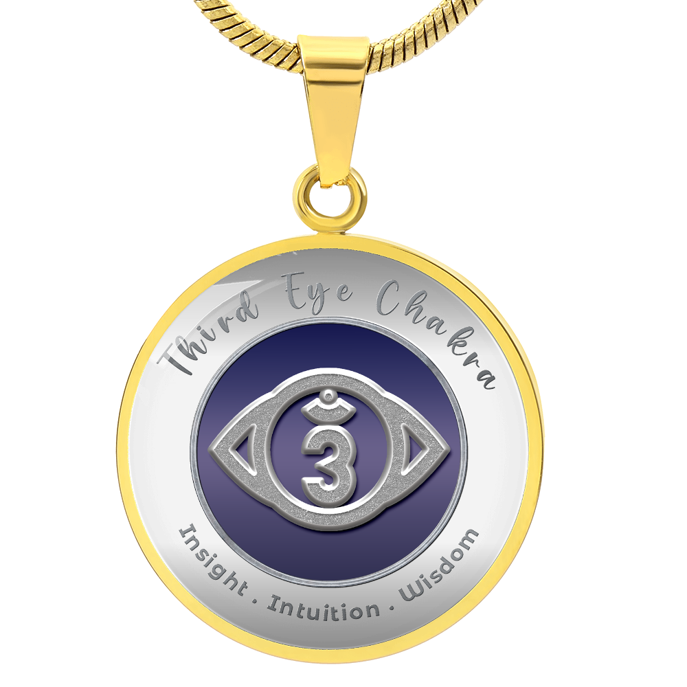 Third Eye Chakra - Intuition Insight Wisdom - Affirmation Necklace - More Than CharmsMore Than Charms