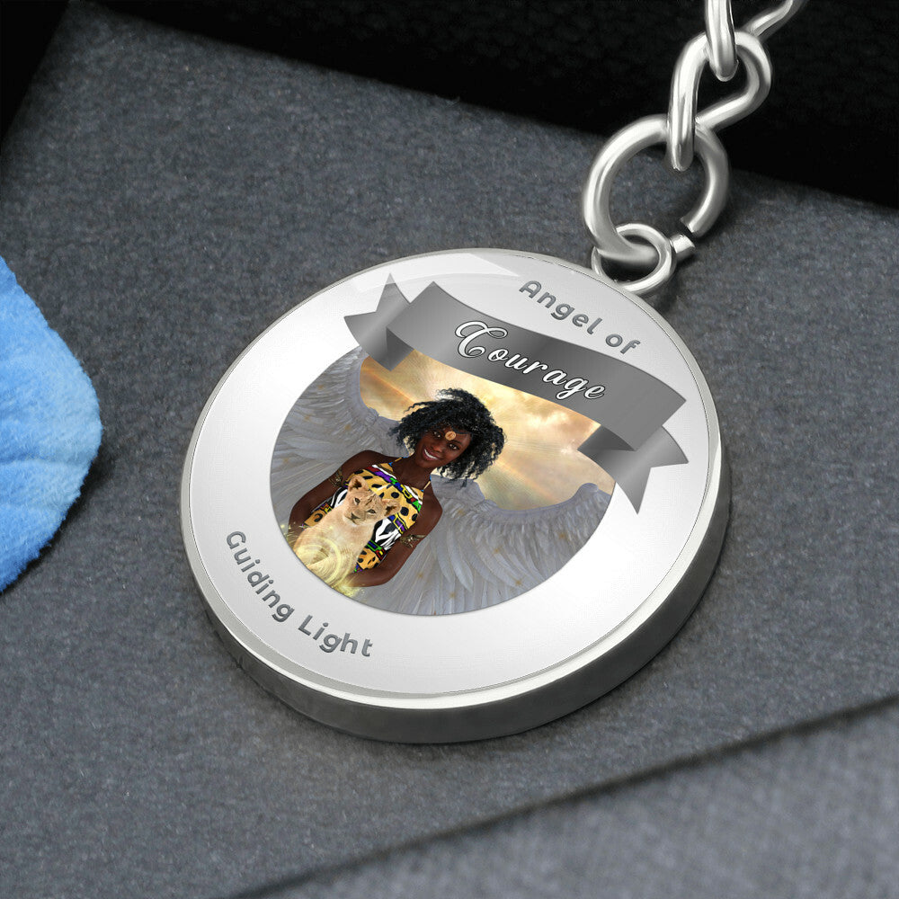 Courage - Guardian Angel Affirmation Keychain - More Than CharmsMore Than Charms