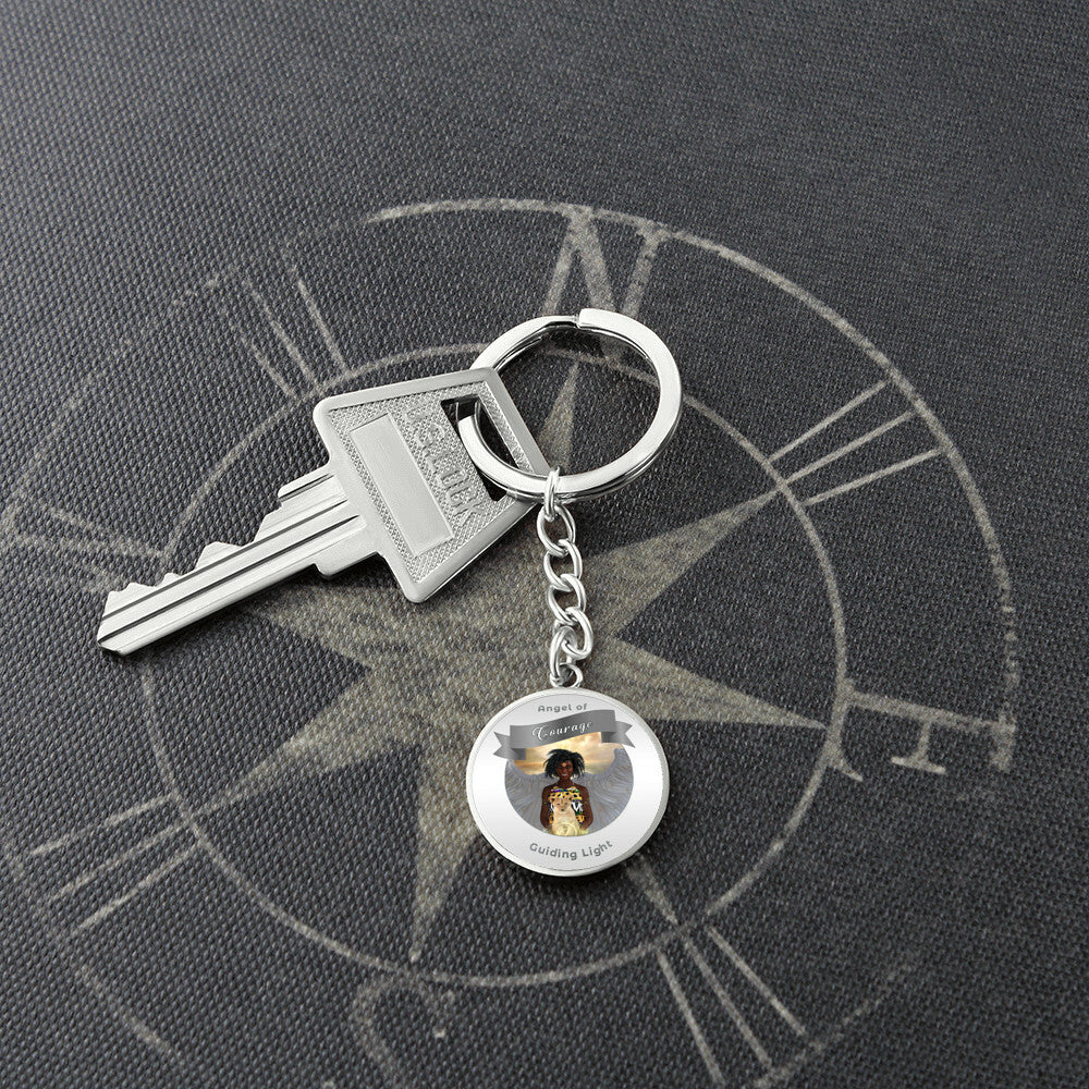 Courage - Guardian Angel Affirmation Keychain - More Than CharmsMore Than Charms