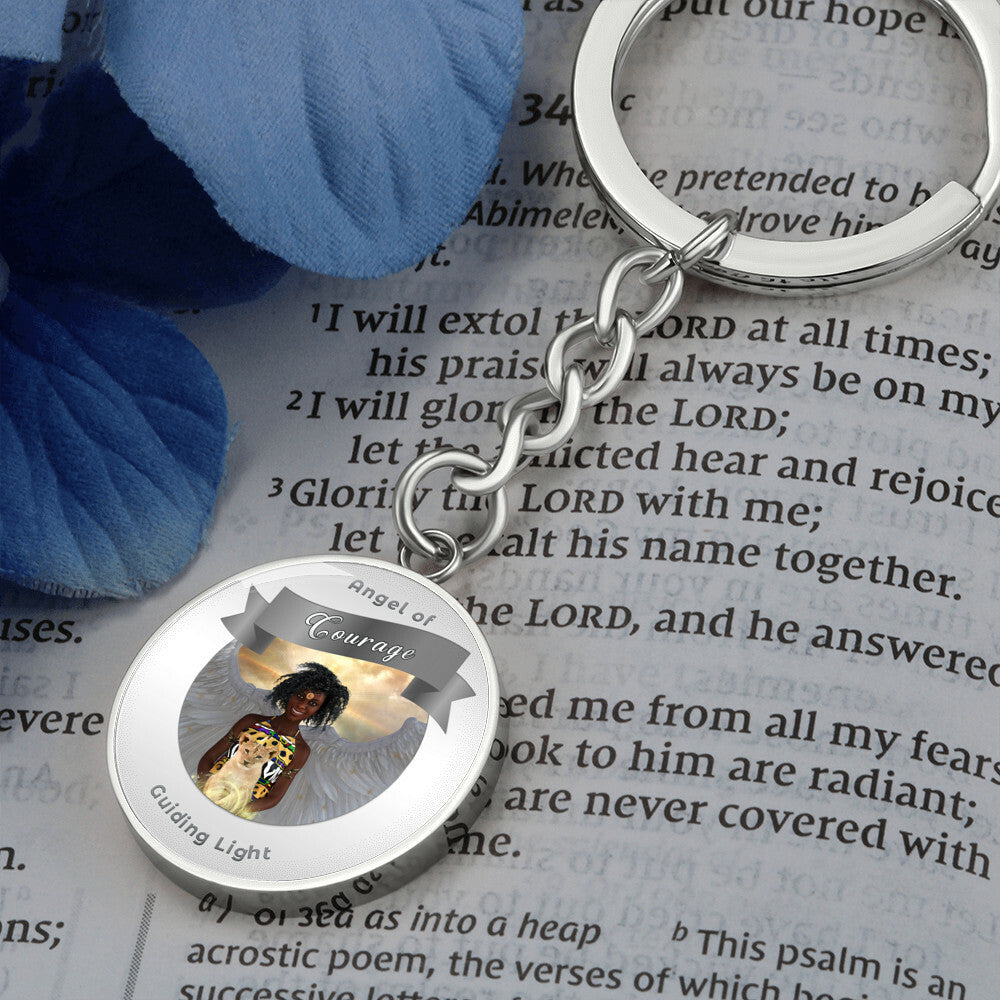 Courage - Guardian Angel Affirmation Keychain - More Than CharmsMore Than Charms