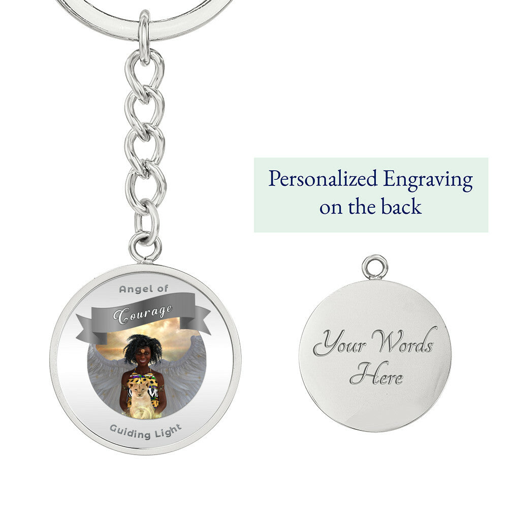Courage - Guardian Angel Affirmation Keychain - More Than CharmsMore Than Charms