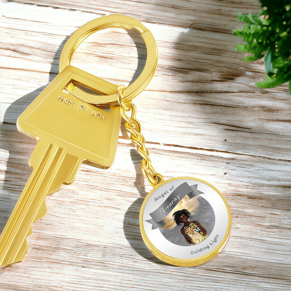 Courage - Guardian Angel Affirmation Keychain - More Than CharmsMore Than Charms