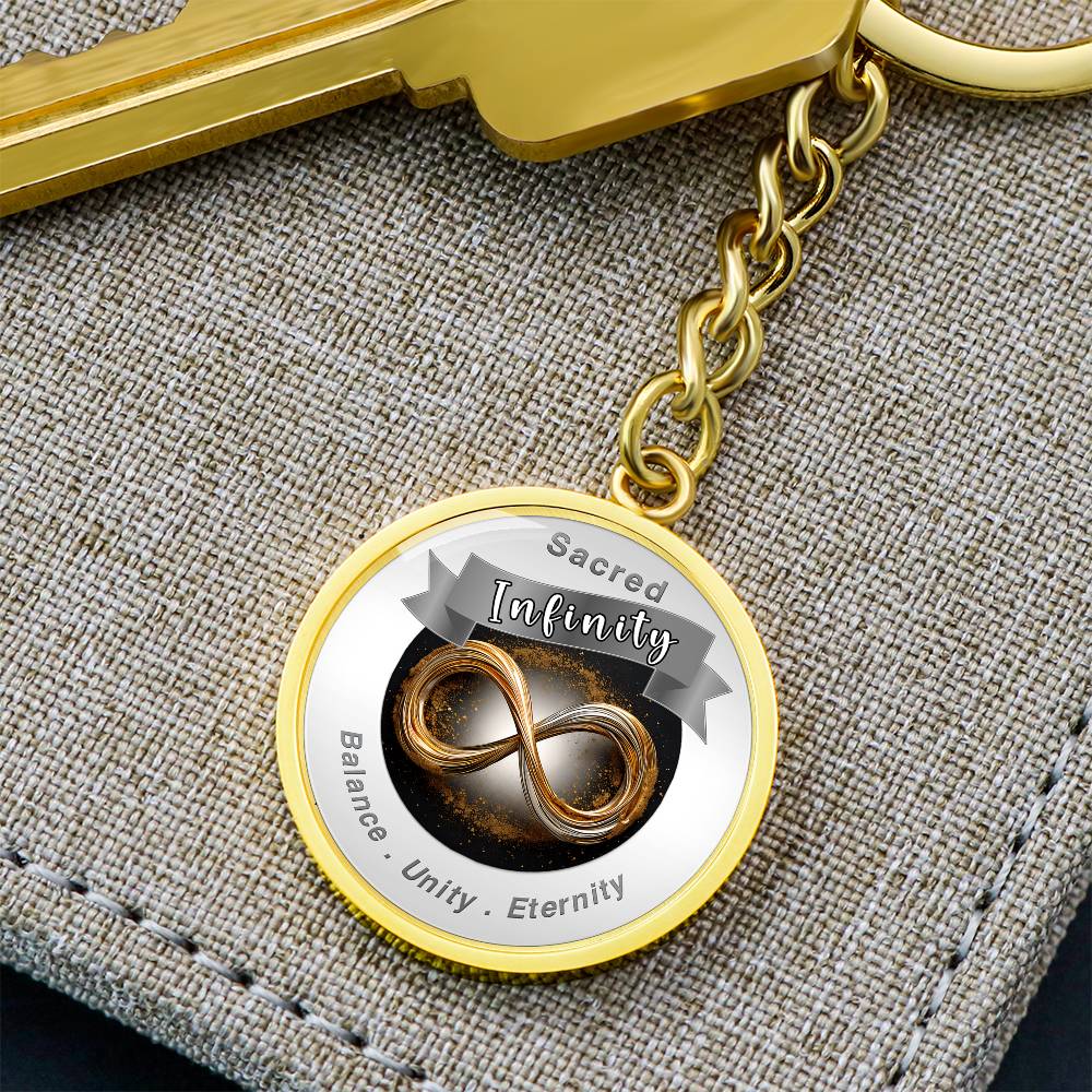 Infinity Symbol Charm Keychain