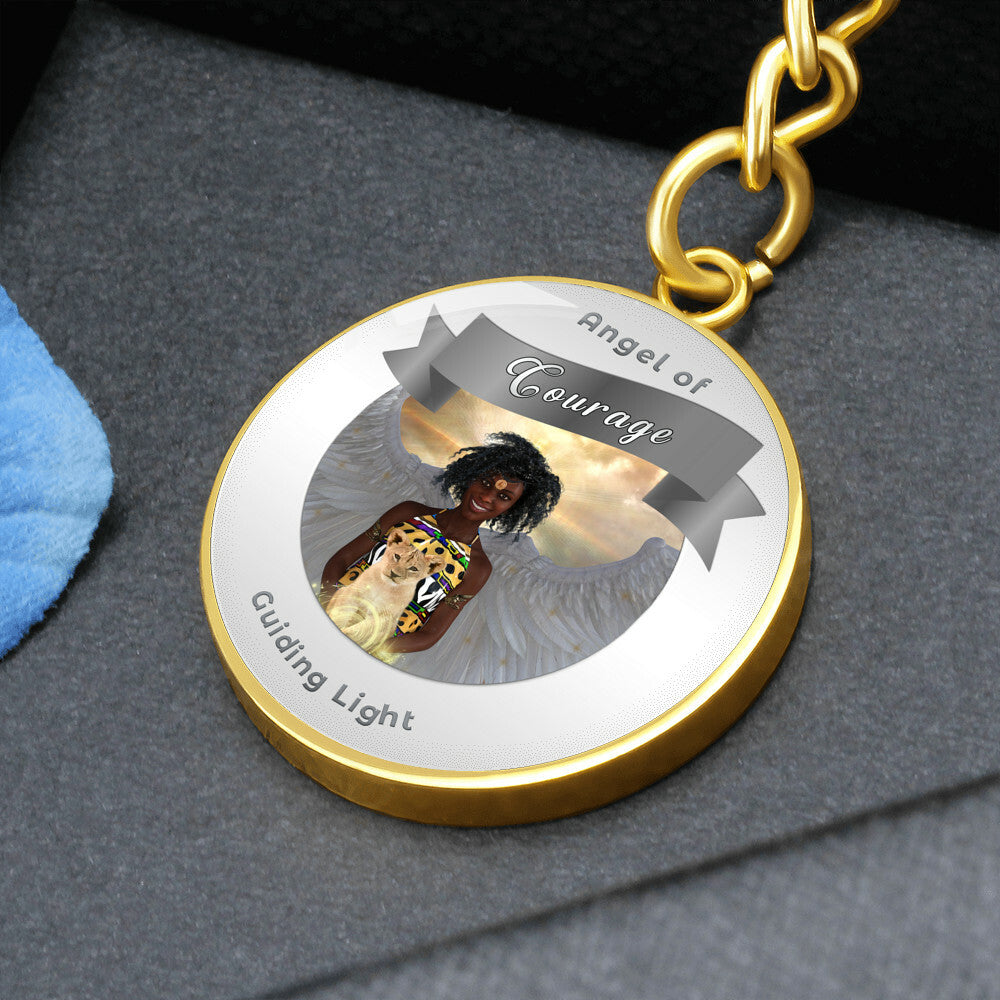 Courage - Guardian Angel Affirmation Keychain - More Than CharmsMore Than Charms