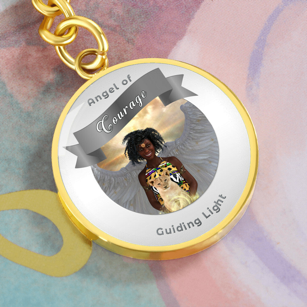 Courage - Guardian Angel Affirmation Keychain - More Than CharmsMore Than Charms