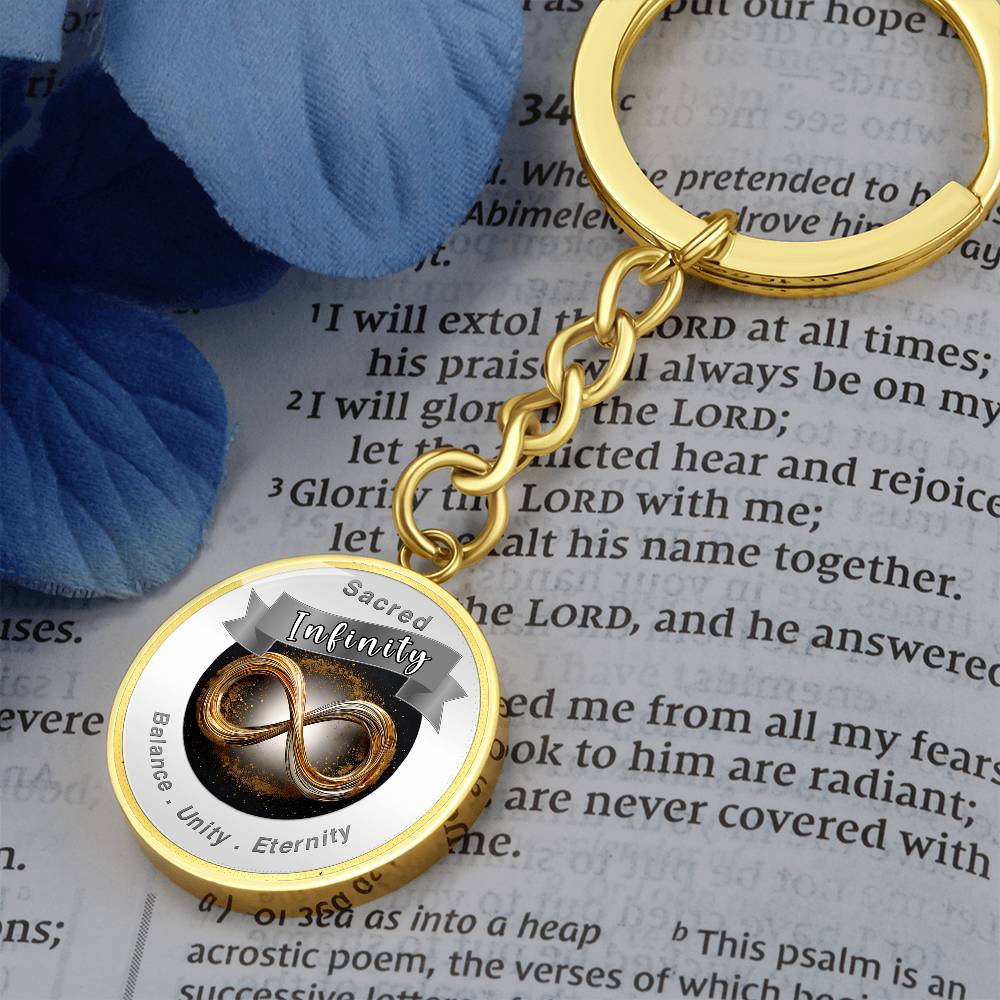Infinity Symbol Charm Keychain