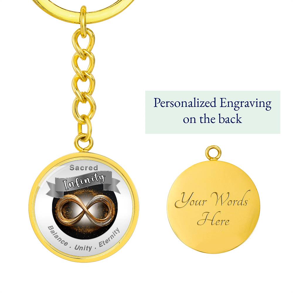 Infinity Symbol Charm Keychain