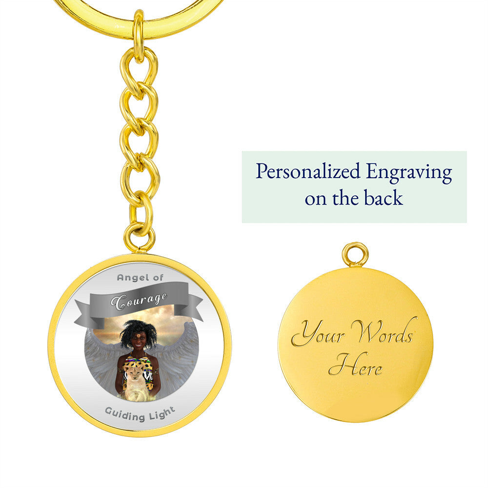 Courage - Guardian Angel Affirmation Keychain - More Than CharmsMore Than Charms