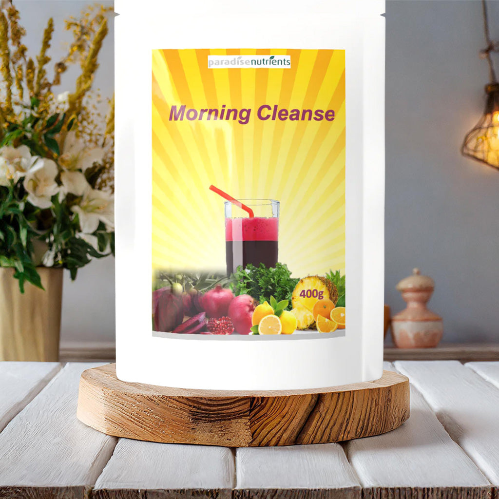 Morning Cleanse - Paradise Nutrients - Awaken your inner vitality with Morning Cleanse, a powerful cleanse targeting your entire immune system, including your liver, kidneys, lymphatic system, and more. Morning Cleanse is broad spectrum cleansing drink th