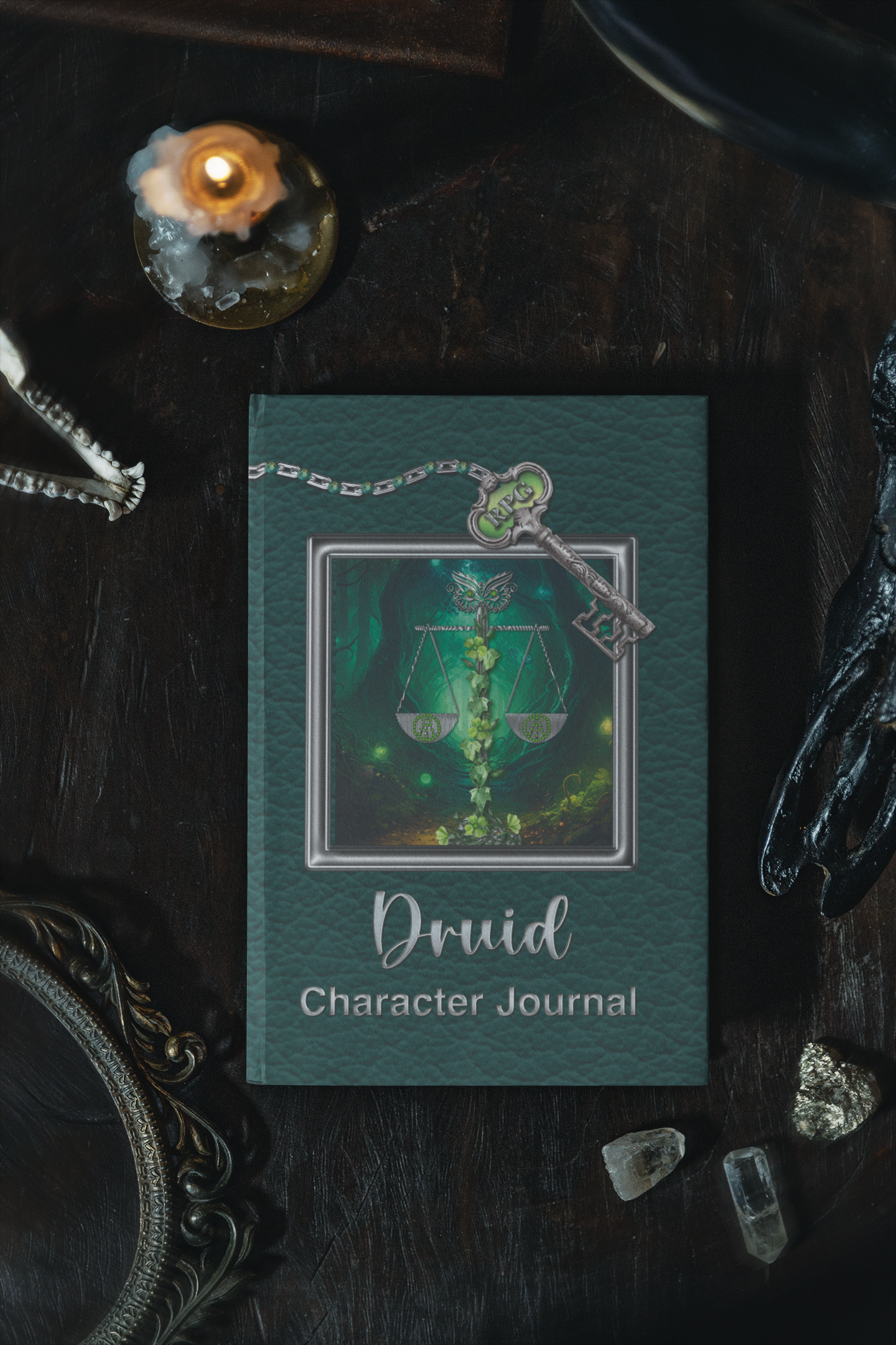 Druid RPG Character Journal - Amazon - More Than Charms - Are you a new or experienced RPG player? Tired of using separate character sheets or pieces of paper? Want something more streamlined and permanent? Would you like to capture your Druid’s entire Ro
