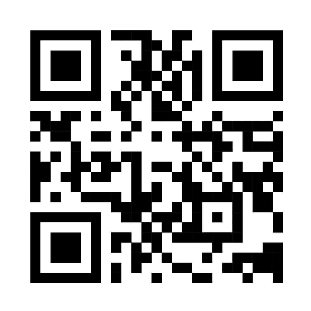 Black and white QR code for scanning