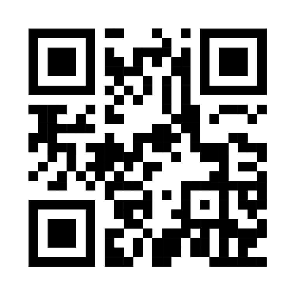 Black and white QR code on a white background, used for quick access or scanning purposes.