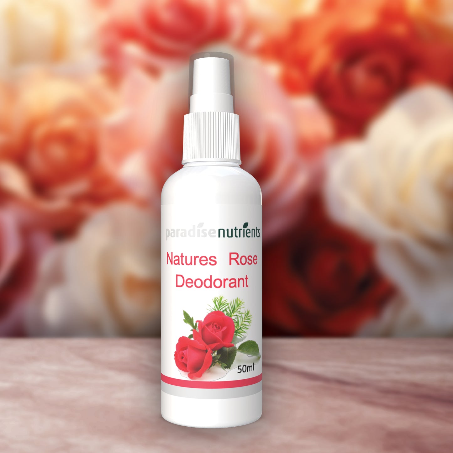 Nature's Rose Deodorant - Paradise Nutrients - Nature's Rose Deodorant blends remarkable plant ingredients - tea tree, roses, lemongrass, clove, citronella, and various fruit and vegetable extracts - to create a natural remedy for perspiration. Nature’s R
