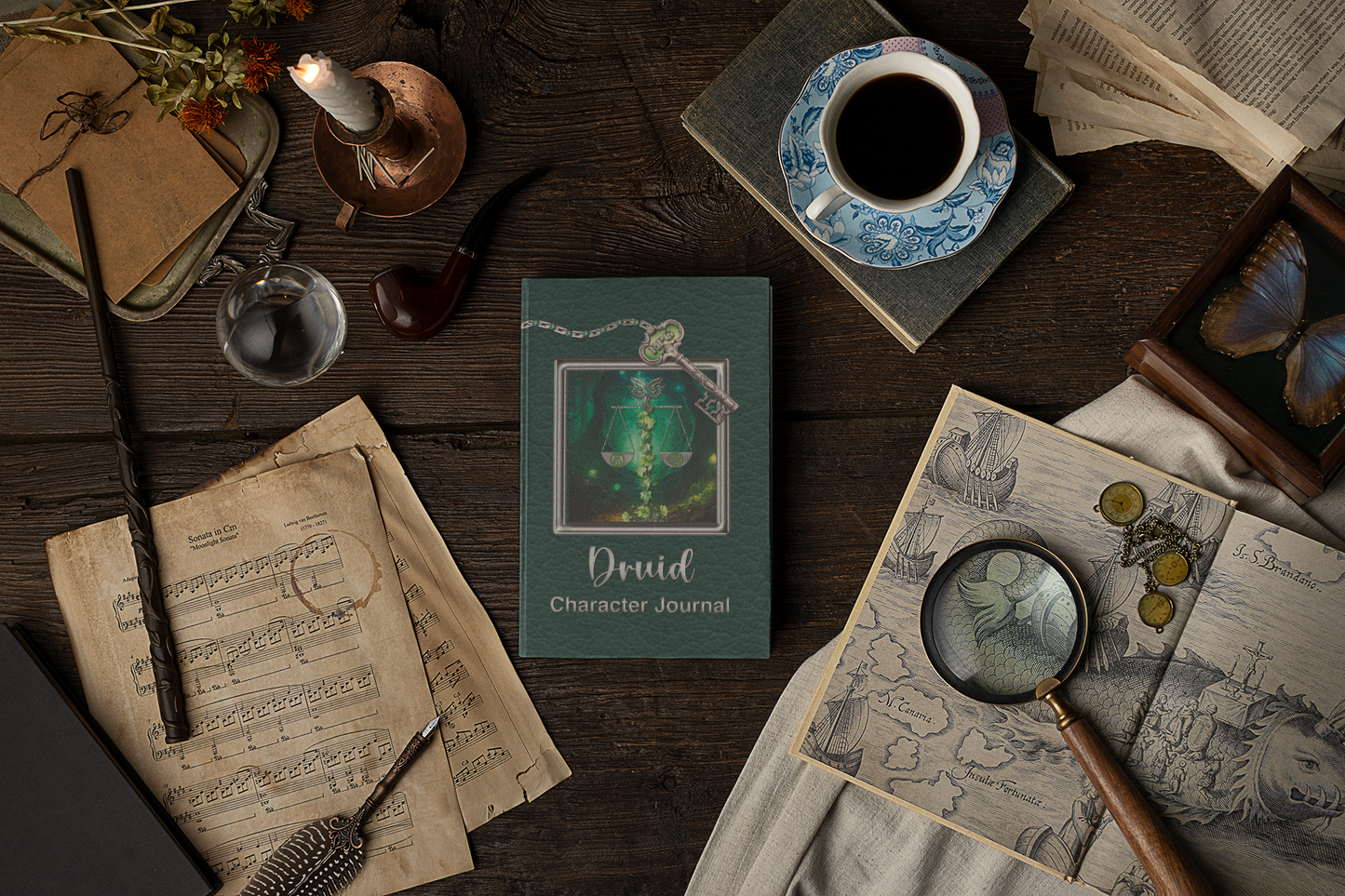 Druid RPG Character Journal - Amazon - More Than Charms - Are you a new or experienced RPG player? Tired of using separate character sheets or pieces of paper? Want something more streamlined and permanent? Would you like to capture your Druid’s entire Ro