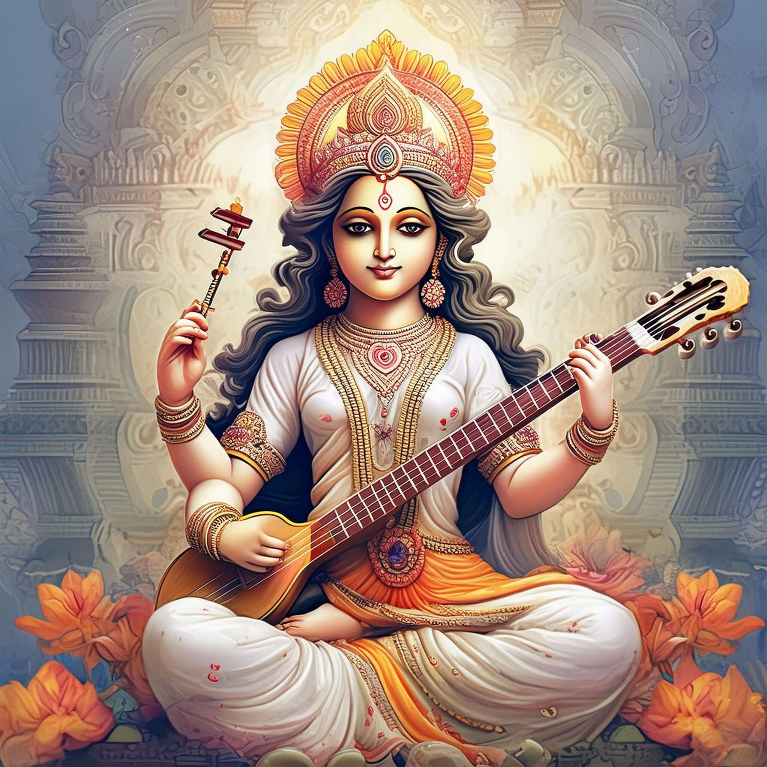 Saraswati - Hinduism - Divine Master More Than Charms