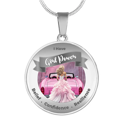 Personalized Girl Power Affirmation Necklace - Belief, Confidence, Resilience - More Than CharmsMore Than Charms