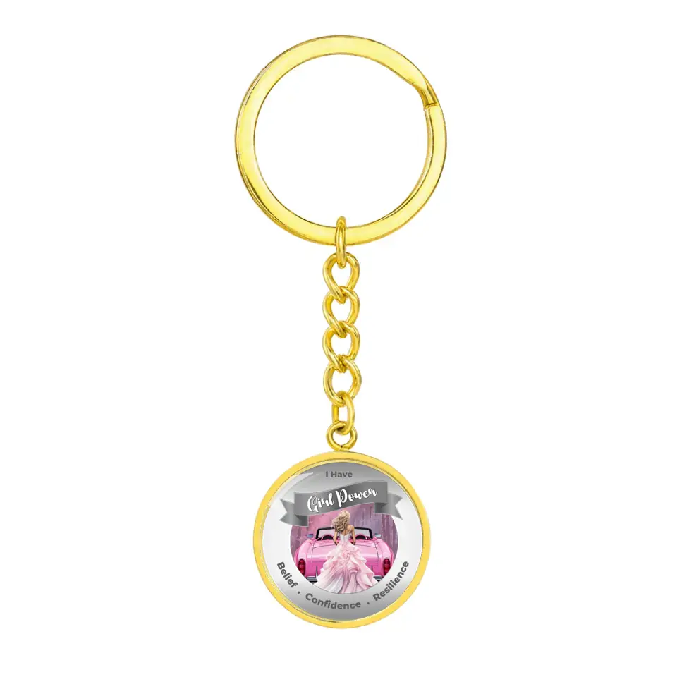 Personalized Girl Power Keychain - Belief, Confidence, Resilience - More Than CharmsMore Than Charms