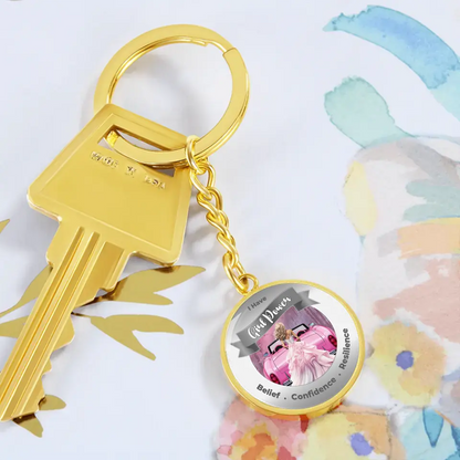 Personalized Girl Power Keychain - Belief, Confidence, Resilience - More Than CharmsMore Than Charms