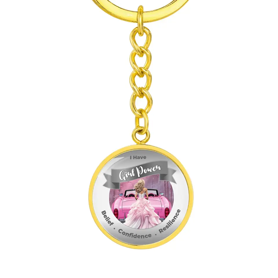 Personalized Girl Power Keychain - Belief, Confidence, Resilience - More Than CharmsMore Than Charms