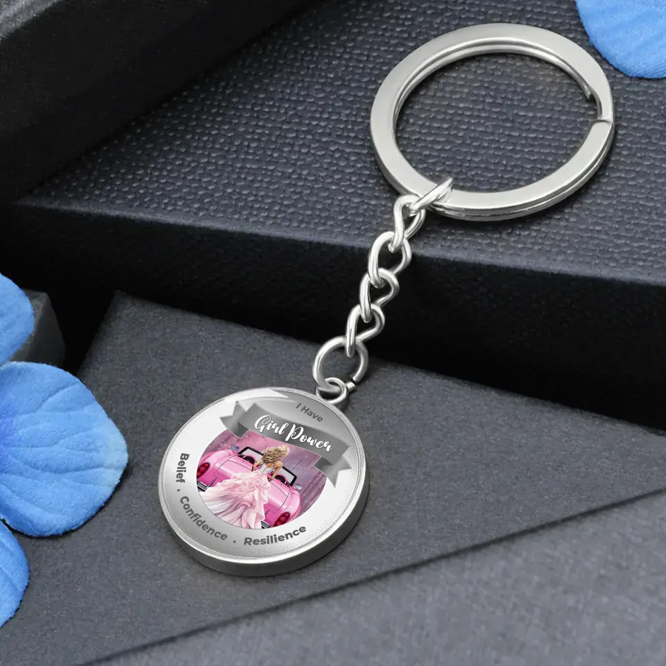 Personalized Girl Power Keychain - Belief, Confidence, Resilience - More Than CharmsMore Than Charms