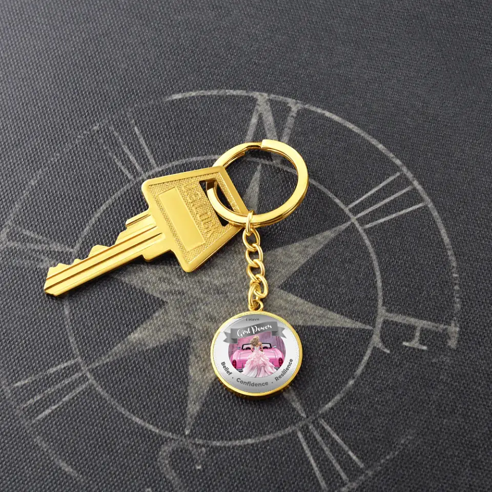 Personalized Girl Power Keychain - Belief, Confidence, Resilience - More Than CharmsMore Than Charms