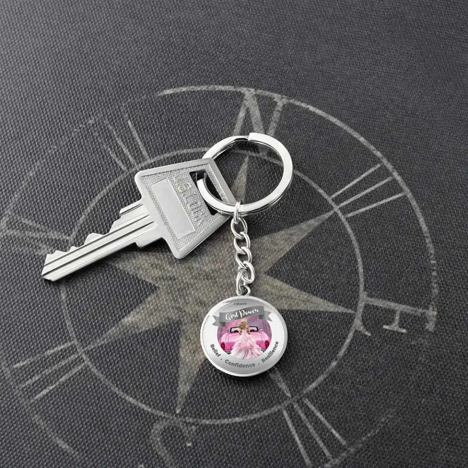 Personalized Girl Power Keychain - Belief, Confidence, Resilience - More Than CharmsMore Than Charms