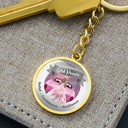 Personalized Girl Power Keychain - Belief, Confidence, Resilience - More Than CharmsMore Than Charms