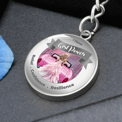 Personalized Girl Power Keychain - Belief, Confidence, Resilience - More Than CharmsMore Than Charms