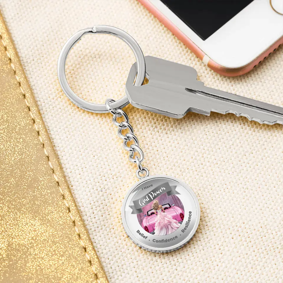 Personalized Girl Power Keychain - Belief, Confidence, Resilience - More Than CharmsMore Than Charms