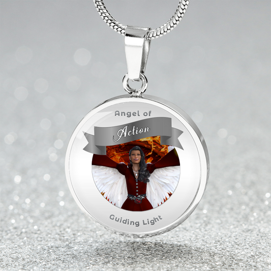 Action - Guardian Angel Charm Necklace ShineOn Fulfillment