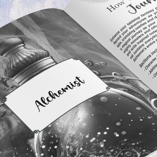 Alchemist RPG Character Journal - Digital Download