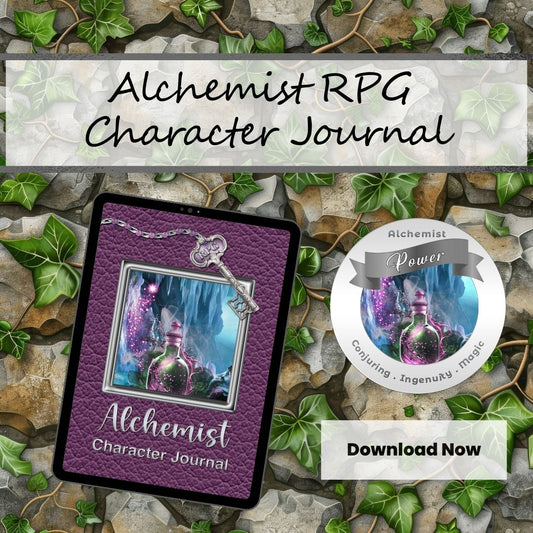 Alchemist RPG Character Journal - Digital Download