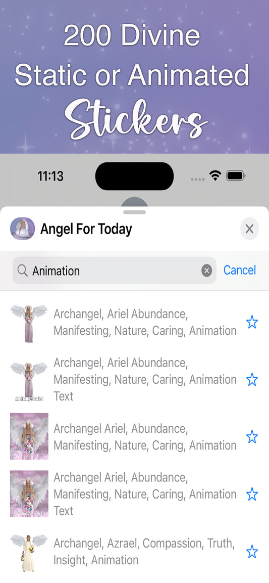 Angel For Today Sticker Pack - Download For FREE - Send Angels to Make a Difference! Send a Touch of Divine Charm to Someone Special Add a touch of divine charm to your conversations with "Angel for Today" iMessage Sticker Pack. Uplift, inspire, and conne