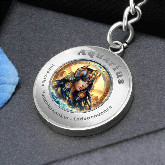 Aquarius - Charm Keychain ShineOn Fulfillment