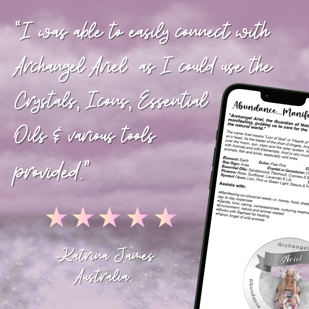 Archangel Ariel Activation - Energy Attunement & Charged Digital Guide Book - Archangel Ariel Activation is your sacred doorway to connecting with the Universe. This transformative process provides manifesting, attunement and activation processes to help