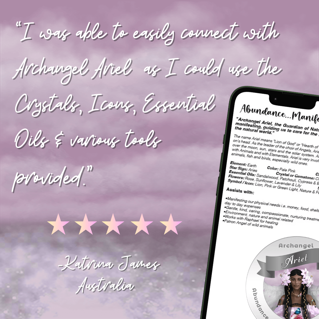 Archangel Ariel (Exotic) Activation - Energy Attunement & Charged Digital Guide Book - Archangel Ariel Activation is your sacred doorway to connecting with the Universe. This transformative process provides manifesting, attunement and activation processes