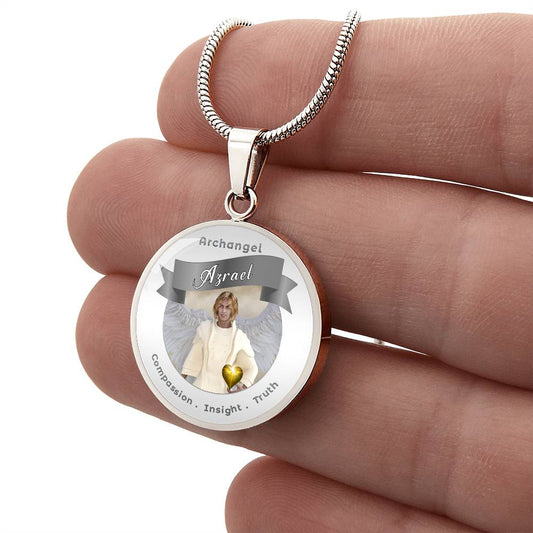 Archangel Azrael - Charm Necklace For Compassion, Insight & Truth ShineOn Fulfillment