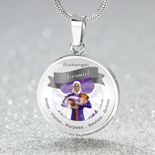 Archangel Jeremiel - Charm Necklace For Action, Hope, Purpose, Review & Visions ShineOn Fulfillment