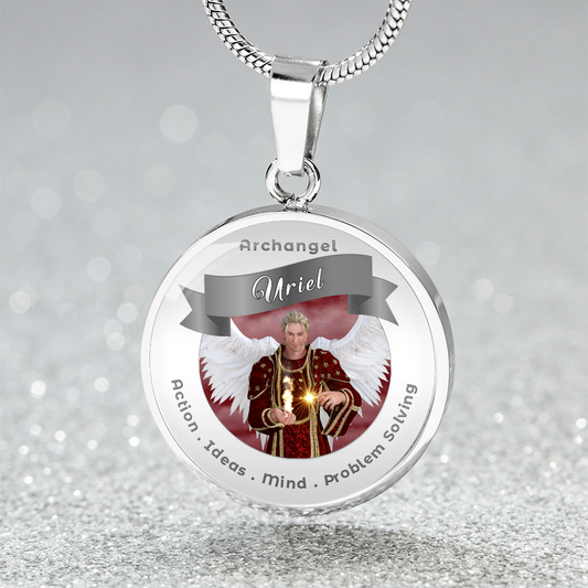 Archangel Uriel - Charm Necklace For Action, Ideas, Mind & Problem Solving ShineOn Fulfillment