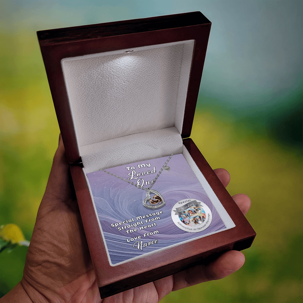 Baby Feet Necklace with Custom Designed Message CardMore Than Charms