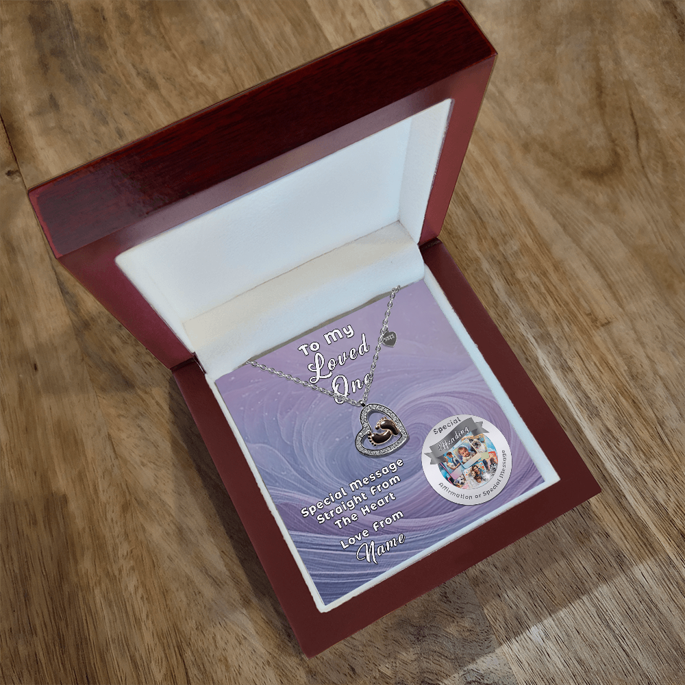 Baby Feet Necklace with Custom Designed Message CardMore Than Charms
