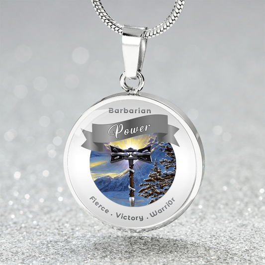 Barbarian 2 - RPG Fantasy Charm Necklace ShineOn Fulfillment