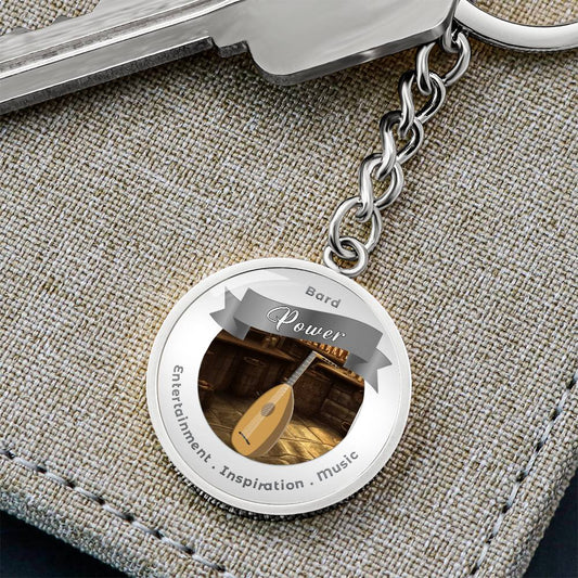 Bard 2 - RPG Fantasy Charm Keychain ShineOn Fulfillment
